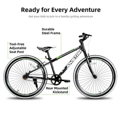 JOYSTAR Lubbock 20" 24" Kids Mountain Bike Single Speed Bicycle
