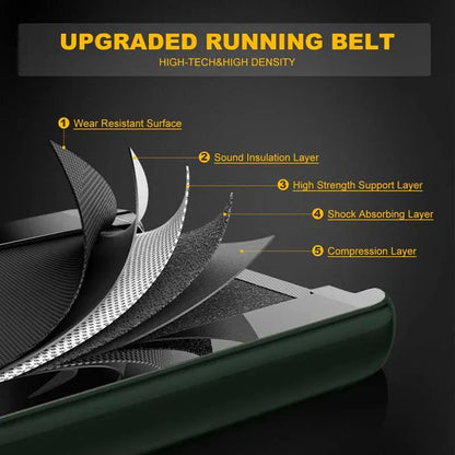 2 in 1 Folding Treadmill, 2.25HP Under Desk Electric Treadmill, Portable Walking Running Machine with Dual Display & Smart App Control