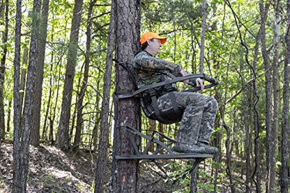 Summit Viper SD Climbing Treestand �� Lightweight Aluminum, Foam Padded Seat, 300 lbs Capacity, Includes Safety Harness