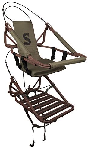 Summit Viper SD Climbing Treestand �� Lightweight Aluminum, Foam Padded Seat, 300 lbs Capacity, Includes Safety Harness